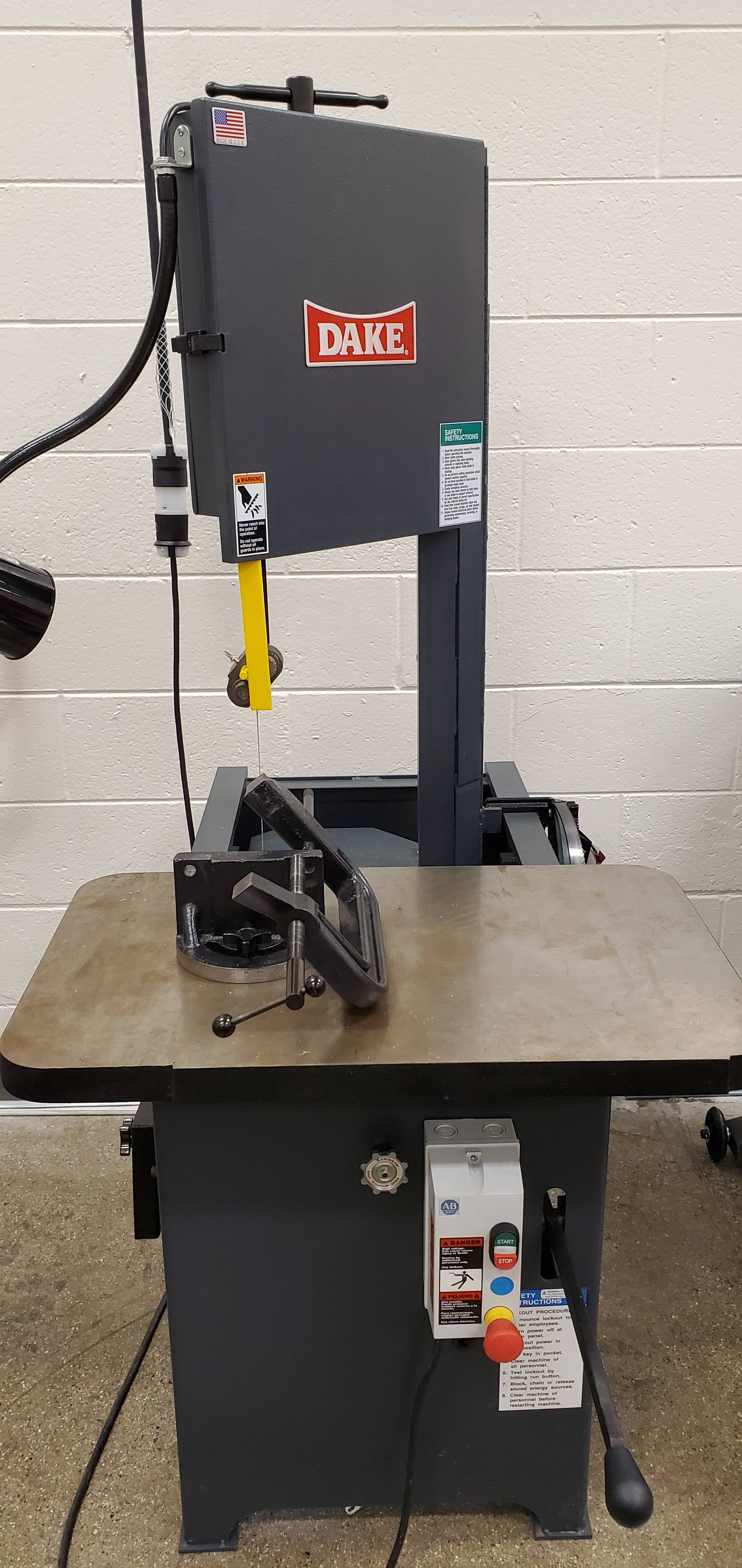 vertical bandsaw in the fabrication lab
